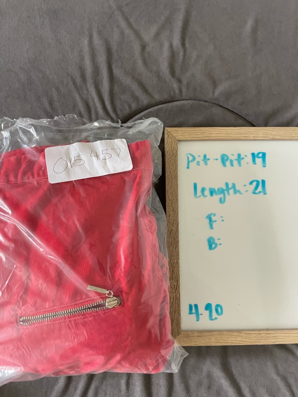Tommy Hilfiger Red Bomber Zip Up Jacket - Picture 7 of 7